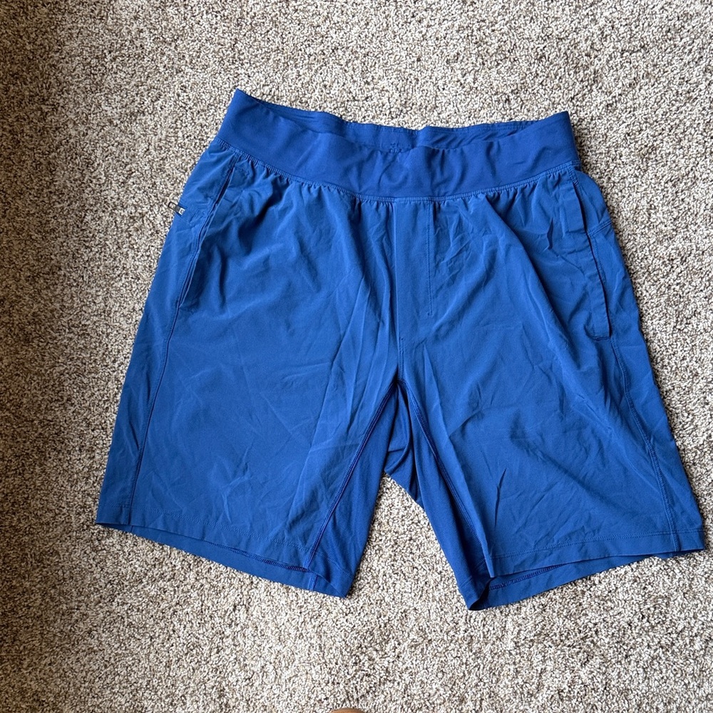 lululemon athletica Men's Blue Athletic Shorts - LARGE - UNLINED